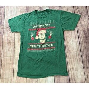 The Office Graphic T Shirt I'm Dreaming of a Dwight Christmas Size Large L Rare